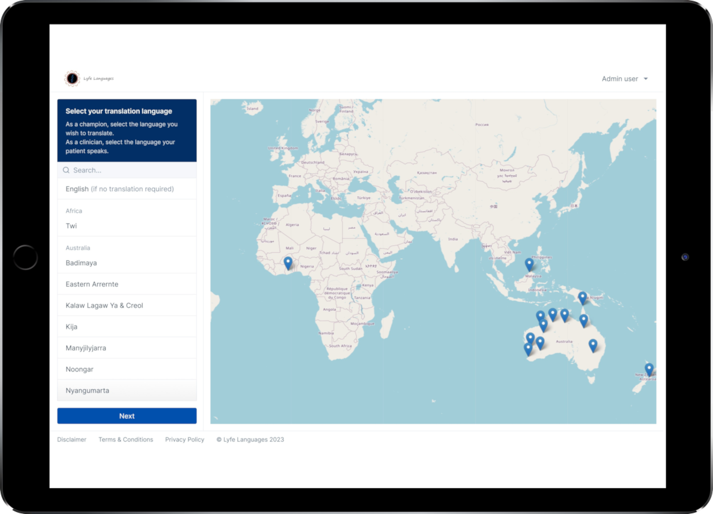 Lyfe Languages Home page